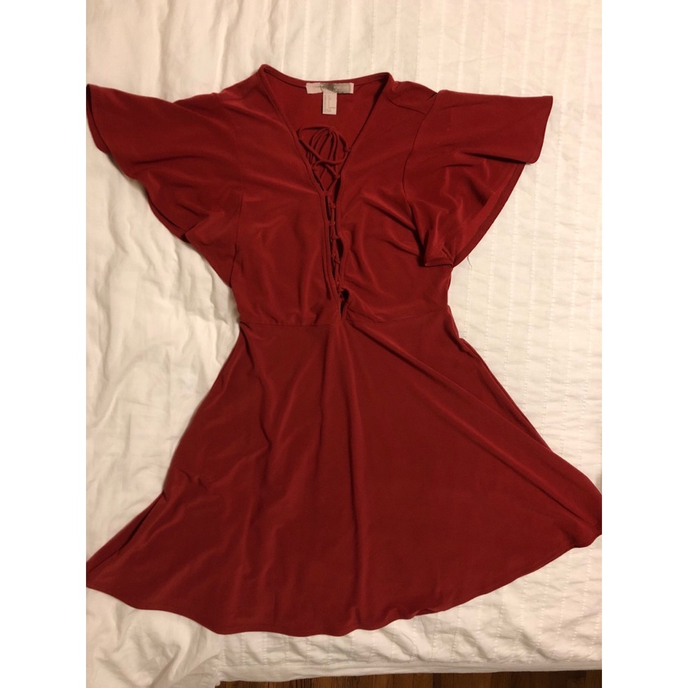 Lace Up Dress
